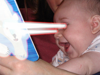 Illustration for article titled Babies With Laser Eyes: Nadir Or Gutter Of Web Culture?
